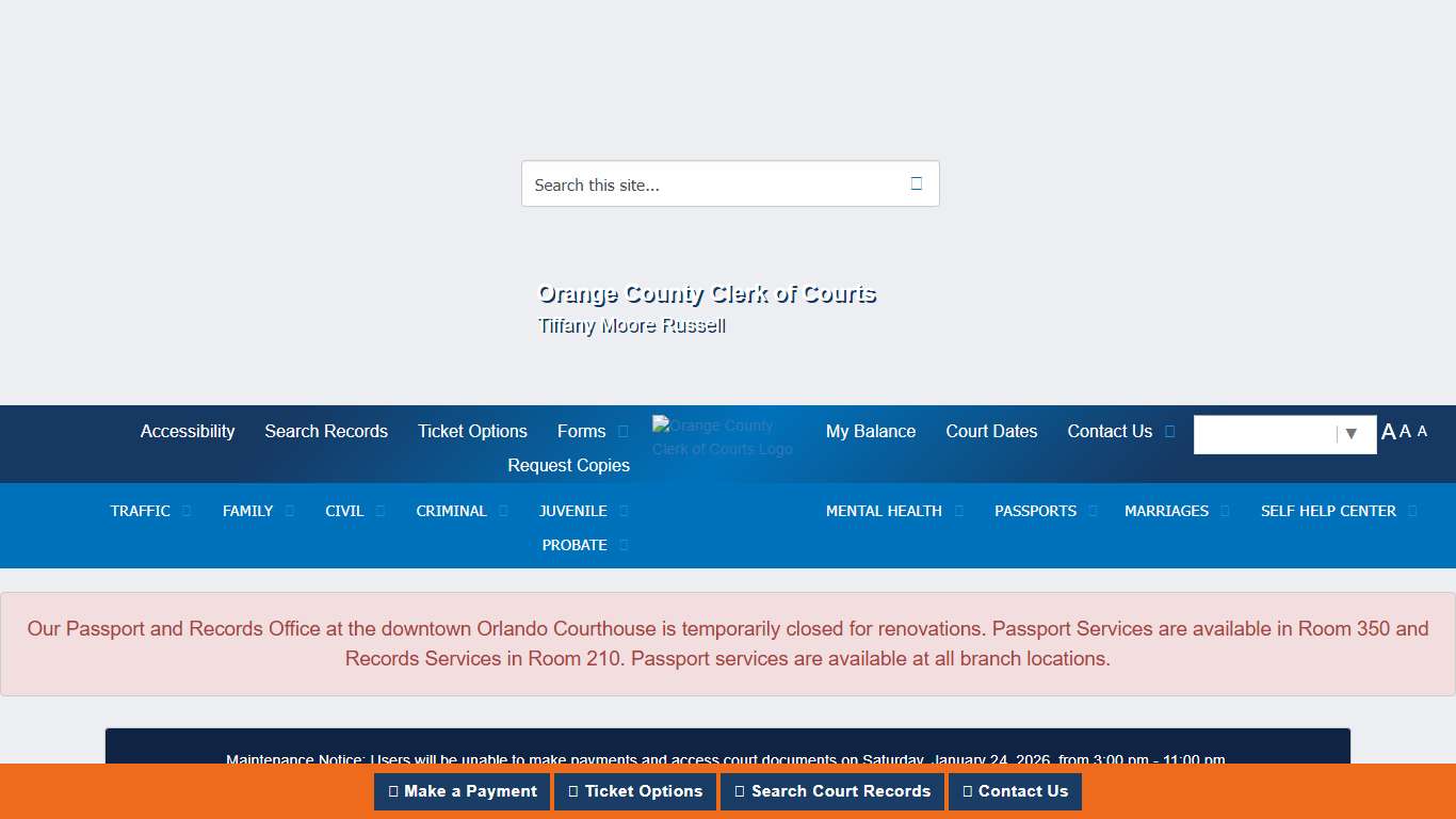 My Orange Clerk Home